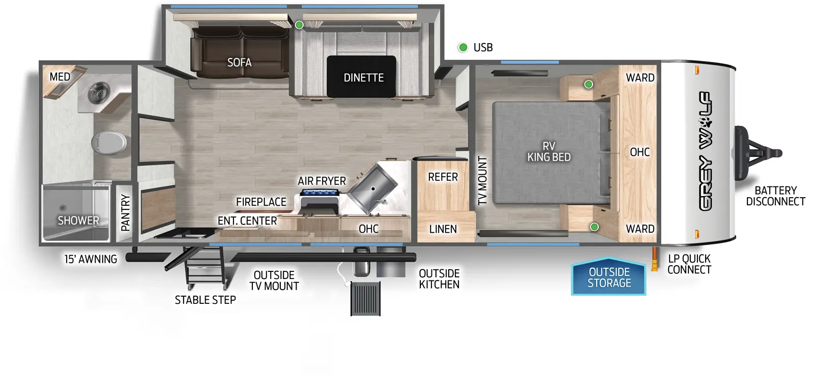 Cherokee Black Label 26LKBL Floorplan